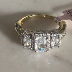 14KGP GORGEOUS RING SIZE 6