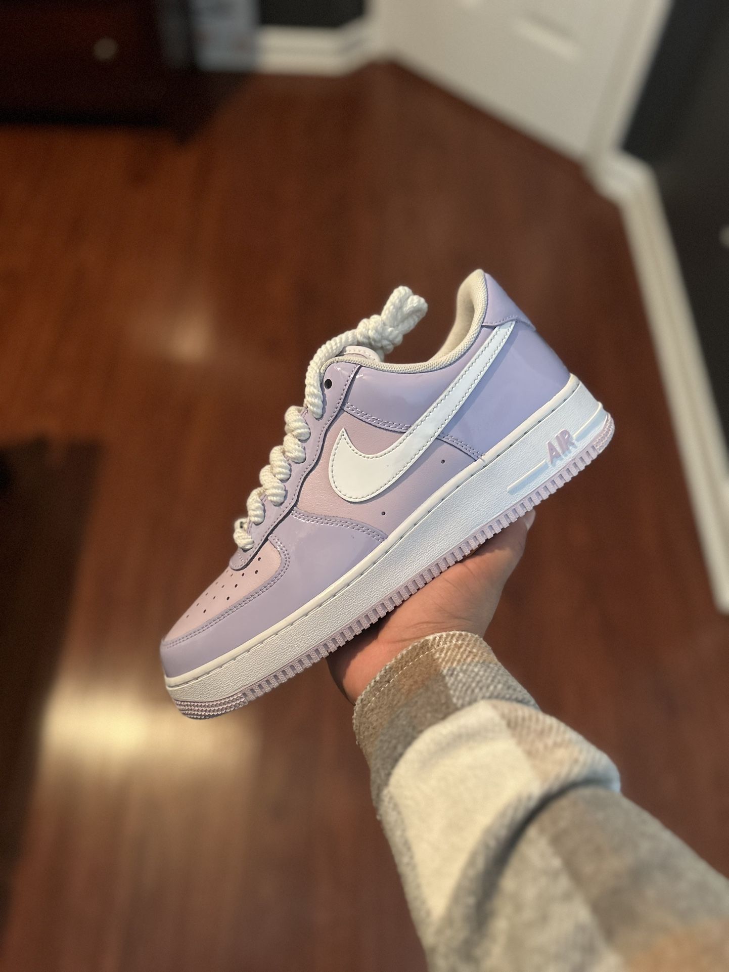 Nike Air Force One Low Hydrangeas Patent Sz 10.5 