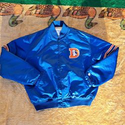 Vintage 80s Starter Jacket Denver Broncos Made In USA XL