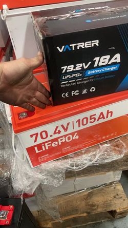 70.4V 105Ah LiFePO4 Golf Cart Battery + Charger