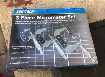 3 piece micrometer set