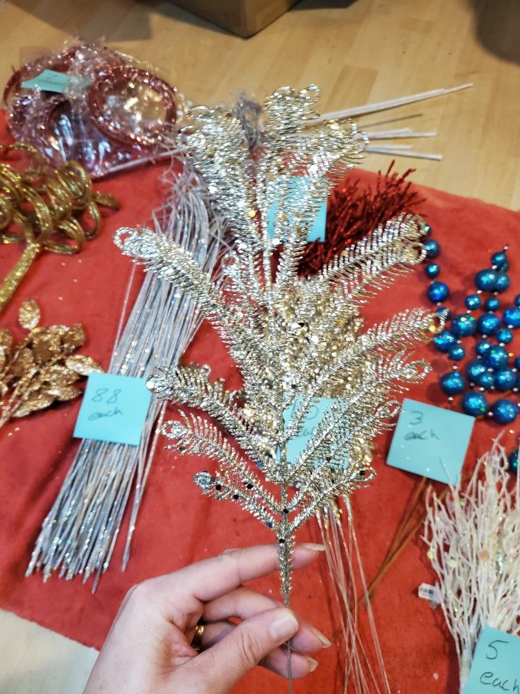 Glittered Wreath/ Arrangement Making Supplies