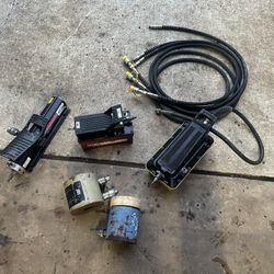 Air Hydraulic Pumps, Hollow Cylinders And Hoses