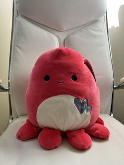 Pink Octopus Squishmallow With Tag
