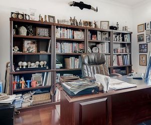 2 Wood Bookshelves