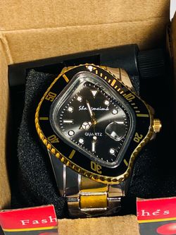 Brand New Never Worn Shangmeimk Stainless Steel Quartz 2-Tone 46mm Watch. Really Cool