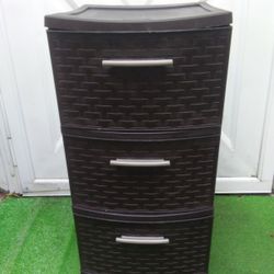 Sterilite 3 Drawer Plastic Rolling Storage