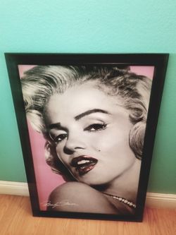 Beautiful Marilyn monroe picture..3ftx2ft large...like new!