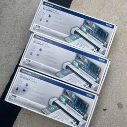 Brand New Brother DS-740D Duplex Mobile Scanners (3 Available)