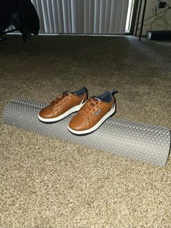 Nautica Boys Low Lace-Up Casual Shoe Sneaker Tan Brown Navy Size 11 New