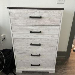 White Tan Dresser