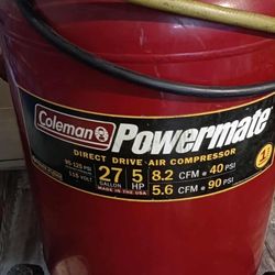 27 Gallon Air Compressor Coleman 