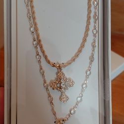 Brand new womens THALIA 2 necklaces and earring set 