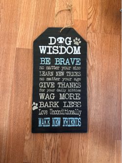 Kirkland's Dog Wisdom Tag Wall Decor