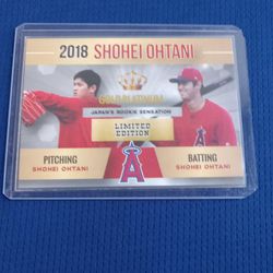 2018 Shohei Ohtani Rookie Gold Platinum Baseball Card #17 Limited Edition 