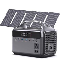 Portable Power Station 600W (1200W Peak), 288Wh (90,000mAh) LFP Battery Solar Generator, 2hrs Fast Charging, 8.86LB Power Bank with AC Outlets Come wi