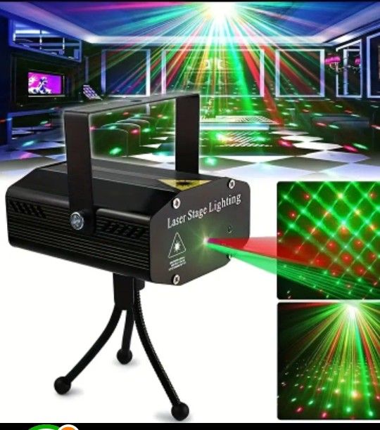 Disco Laser light, Sound control multi mode, suitable for parties, Birthday, Wedding and Christmas. USB Powered 