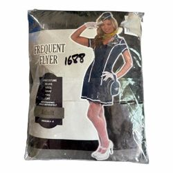 Flight Attendant Adult Women’s Halloween Costume. Size Medium (New) *Dress *Scarf *Bag *Hat.