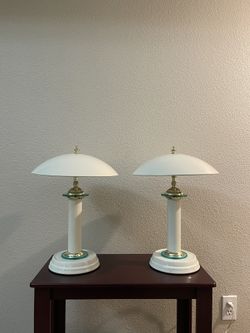 MCM Mushroom Three Way Touch Table Lamps 
