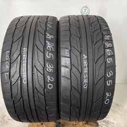 2 Tires 265 35 20 Nitto Nt555 G2 High Tread No Repairs