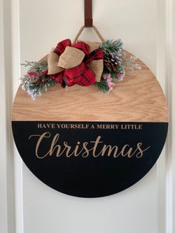 Christmas door hangers