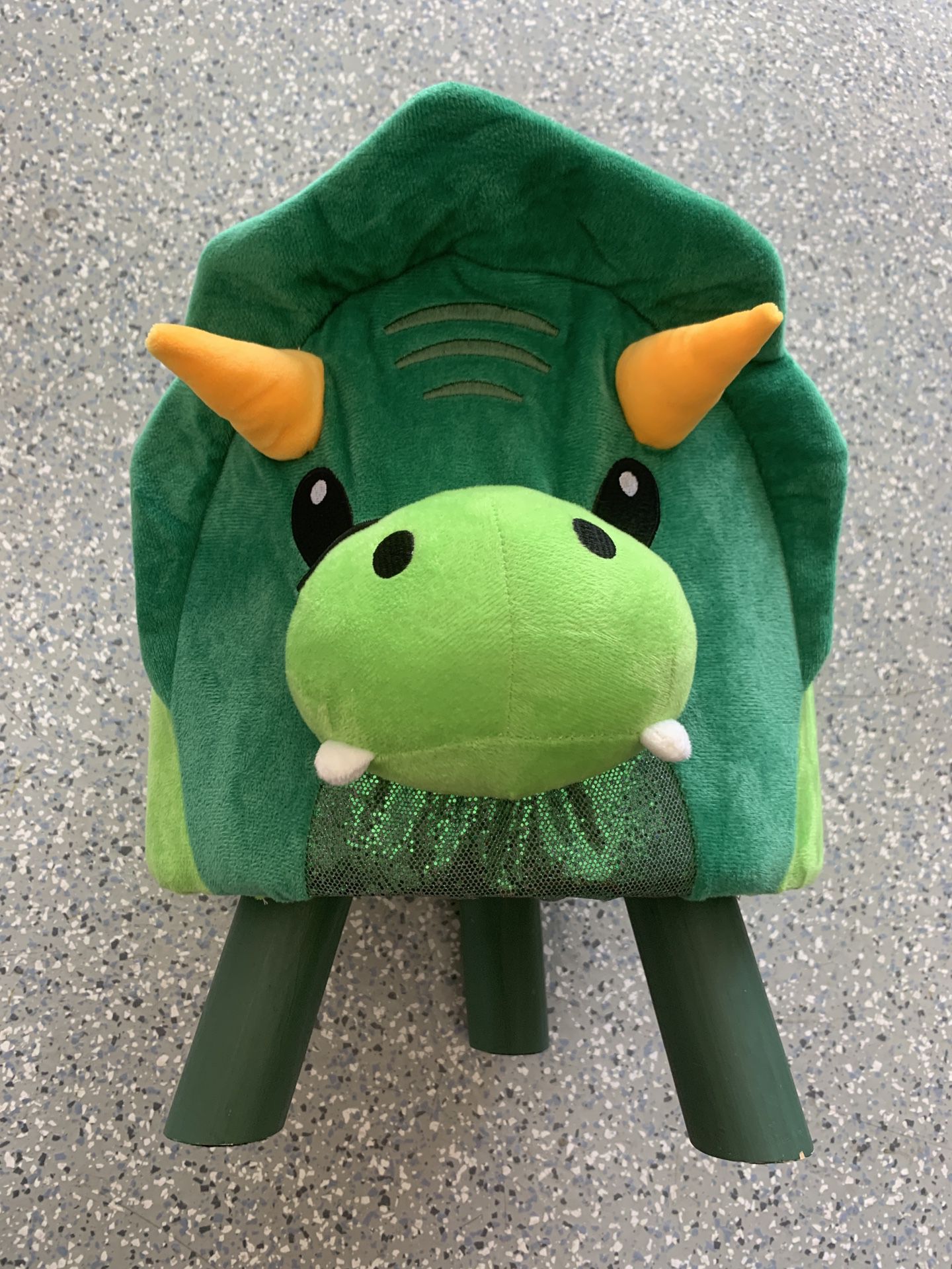 Dragon Stool (Green Cushioned) - SOHL Furniture