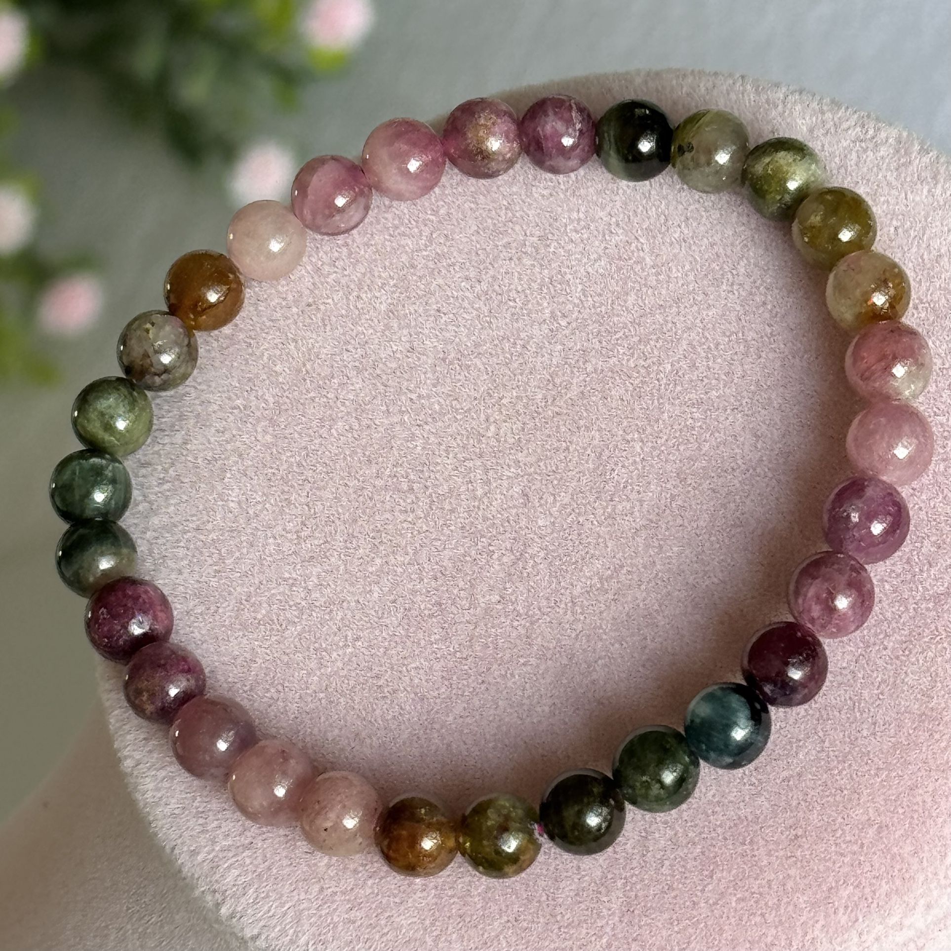 6mm Multi-Color Tourmaline Bracelets 🌸 