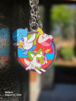 Pokémon Scarlet & Violet Starters Enamel Keychain