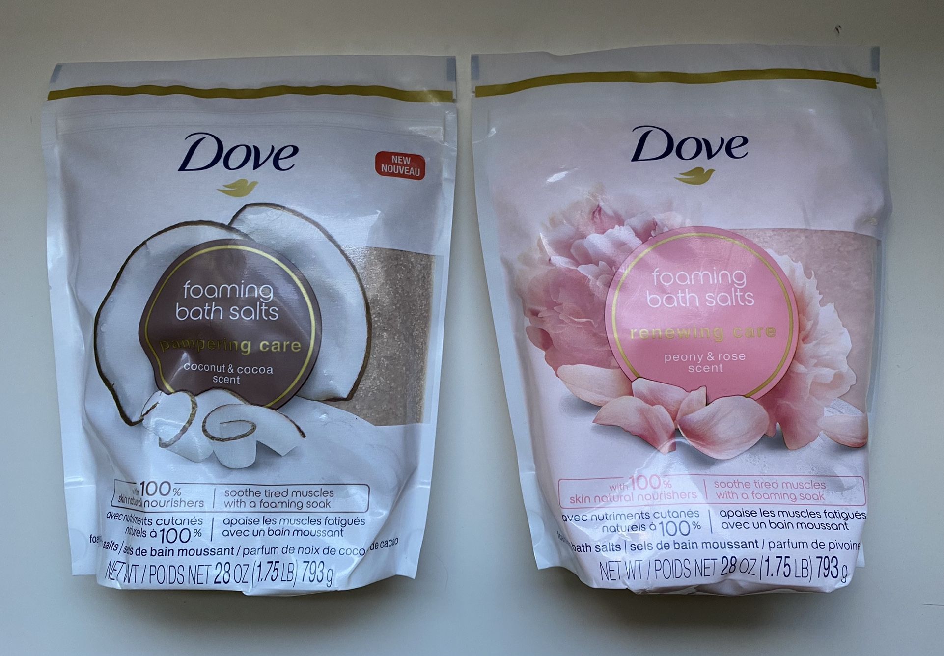 Dove Foaming Bath Salts