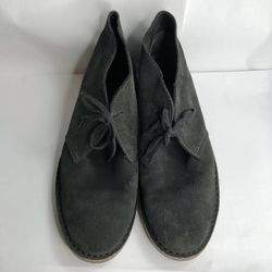 J Crew Ankle Boots Men Size 12 Great Condition Black Suede Upper