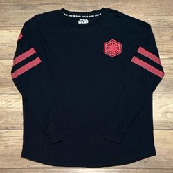 Star Wars First Order The Dark Side Long Sleeve Spirit Jersey T Shirt Mens M