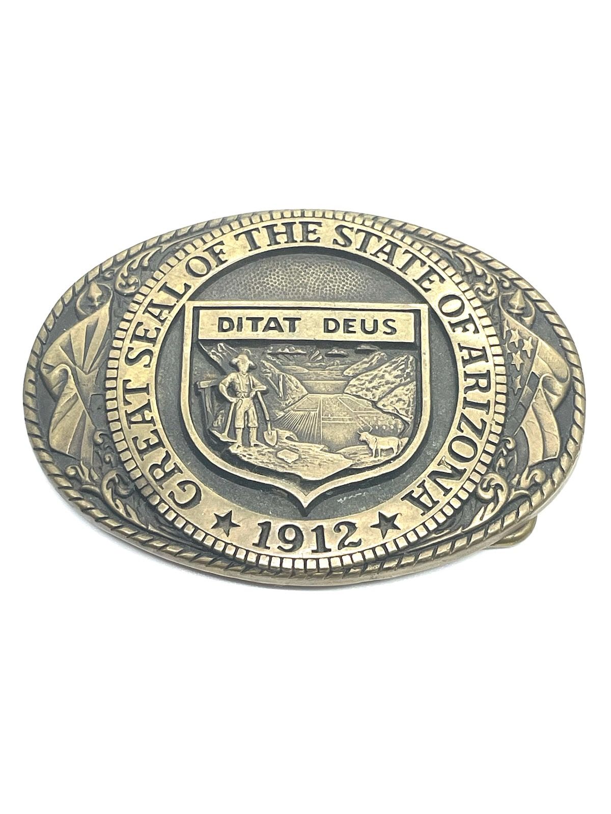 TONY LAMA Arizona 1912 Belt Buckle