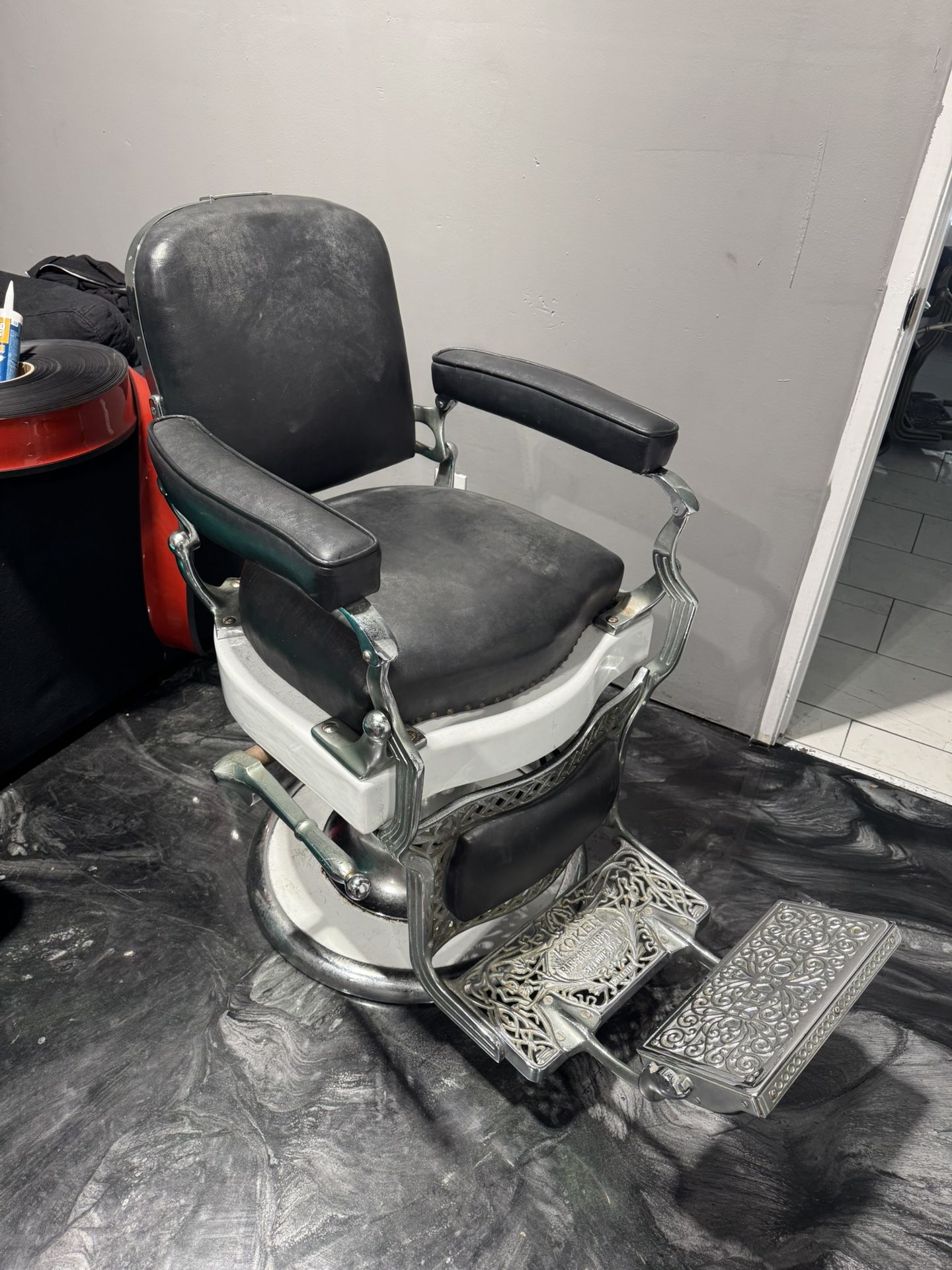  (3) Koken antique Barber chair THREE CHAIRS