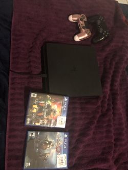 PS4 SLIM Awesome Conditions Absolutely NO ISSUES but need Gone in 2hours PICK UP