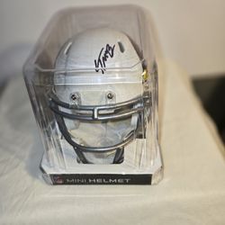 Trey McBride Autographed Mini Helmet