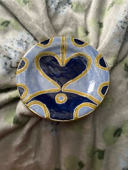 Giorno Giovanna ceramic plate ladybug charm Jojos Jjba golden wind
