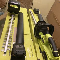 Cordless Hedger Lightweight With Battery And Charger 