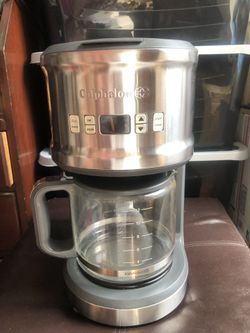 Calphalon 12-Cup Coffee Maker Model HE121CMG Silver Works!