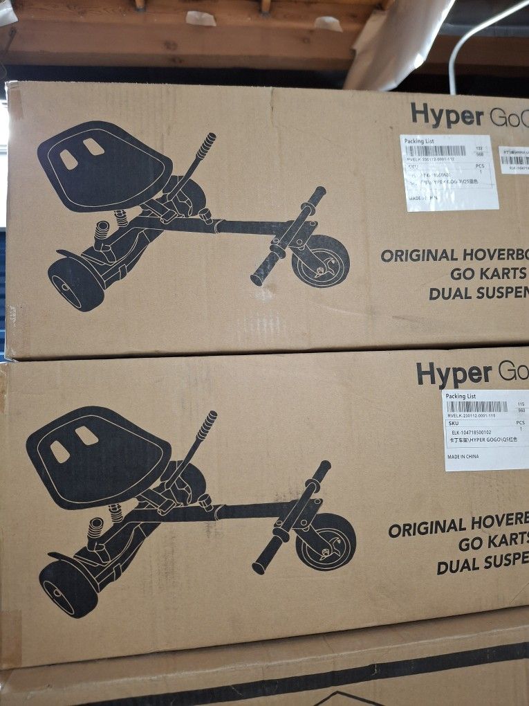 HOVERBOARD KART WITH REAR SUSPENSION AND FRONT BIG WHEEL