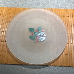 Holly And Frost Buffet Plate
