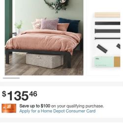 Zinus Queen Metal Platform Bed Frame 