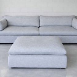 RESTORATION HARDWARE - SOFA & CLOUD OTTOMAN - EXCELLENT CONDITION 