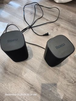 2 Roku wireless TV speakers