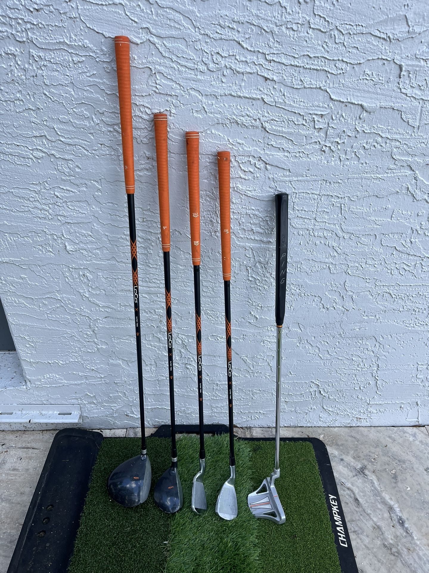 Kids Golf Set 5 Clubs Child Height 50 To 54