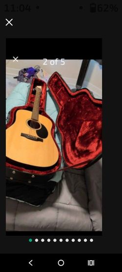 Jasmine JD36-NAT J-Series Acoustic Guitar, Natural With Case & Strap. excellent Condition