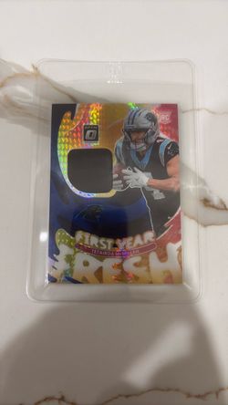 Tetairoa McMillan Donruss Optic First Year Fresh RC Relic Card