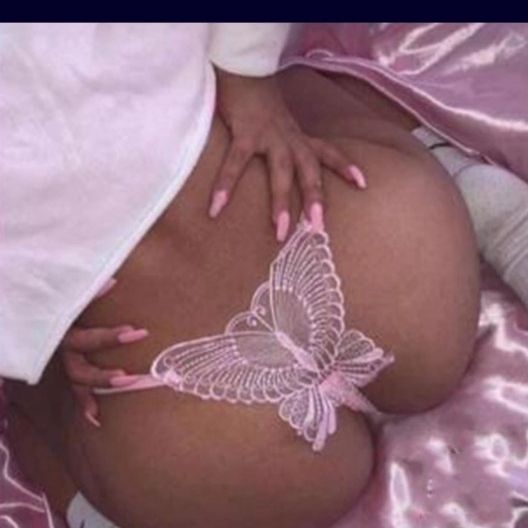 Sexy BUTTERFLY Open Crotch Thong