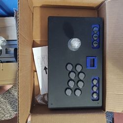 Custom All-blue Gen6x Fight Stick PS4/5 Xbox Switch 1/2 Pc