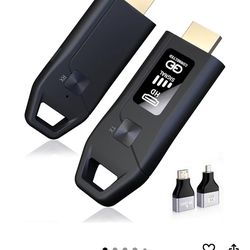 Brand new Wireless HDMI Transmitter and Receiver 328FT/100M, LED Display, 4K Decode 1080P@60Hz Ultra HD Video Output, Plug&Play 5G+2.4G for Video & Au