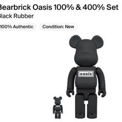 Bearbrick Oasis Black Rubber